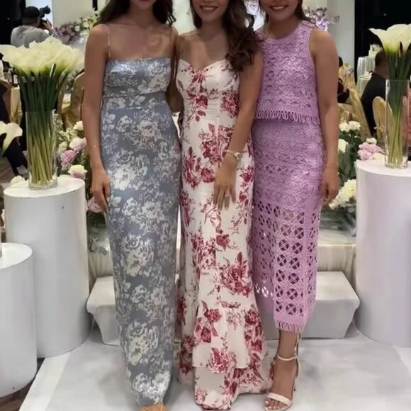 NWT Reformation Fallon Maxi Dress Sz4 Paris Floral - Picture 12 of 14